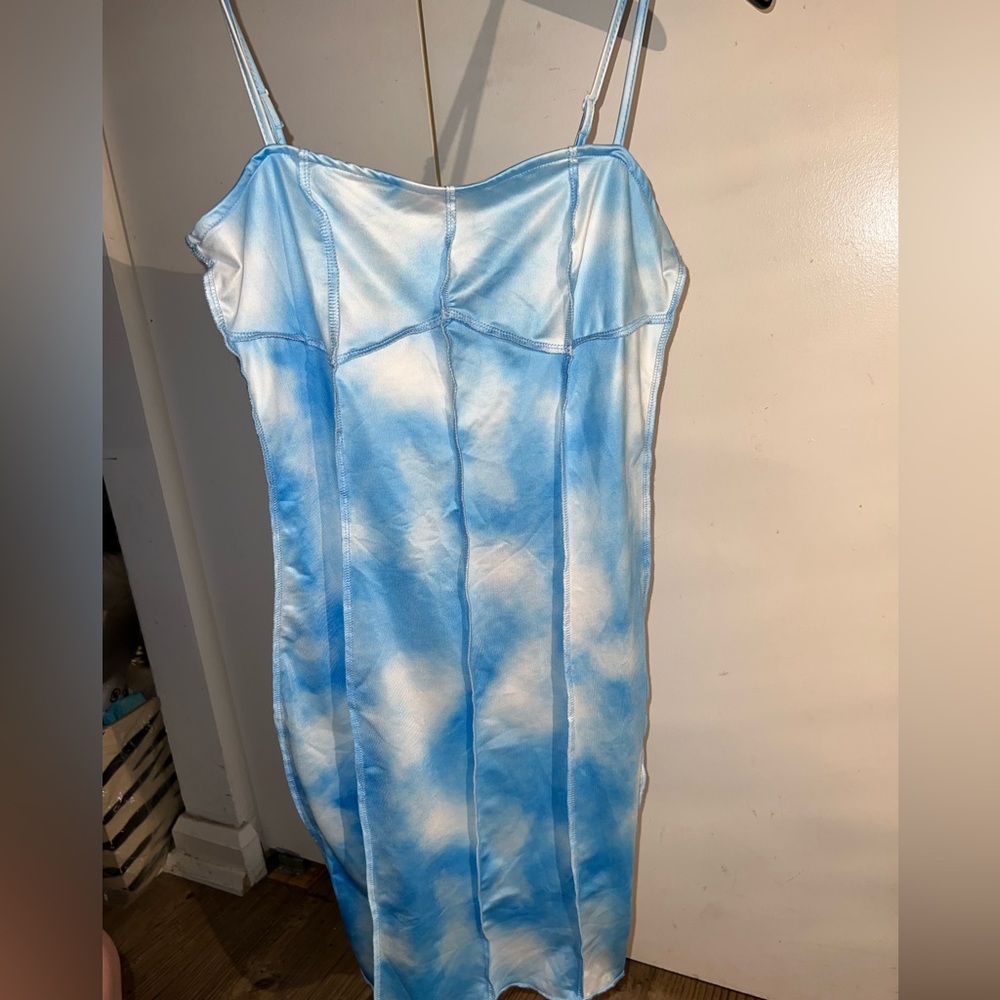 Blue cloud dress